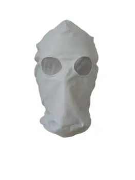 Yetişkin Cosplay parlak metalik hood açık gözler beyaz örgü Kostümleri Parti Aksesuarları Cadılar Bayramı Maskeleri