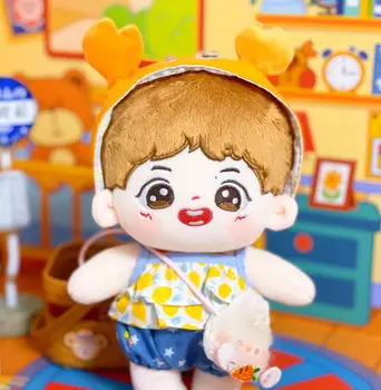 YIBO 20 cm Peluş Bebek Idol Dolması Süper Yıldız Figürü Bebek Pamuk Bebek oyuncak bebekler Peluş Hayranları Koleksiyonu Hediye Bebek