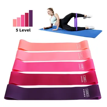 Yoga Elastik Bant TPE Lateks gergi halkası Spor Gücü Eğitim o - ring Direnç Bandı Taşınabilir Fitness Egzersiz Ekipmanları