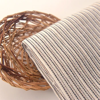 Yüksek kaliteli saf pamuklu kumaşlar Pirinç-beyaz örgülü stripes tissu Giysi, elbiseler, çay paspaslar, masa örtüleri, kanepe havlu kumaş