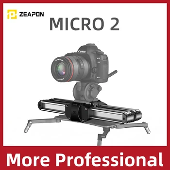 Zeapon Mikro 2 Kamera Raylı Slider Alüminyum Alaşımlı Hafif Taşınabilir Çok Yönlü Montaj Seçenekleri DSLR ve Aynasız Fotoğraf Makinesi