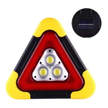 Çok Fonksiyonlu Üçgen Uyarı İşareti Araba LED Çalışma ışığı Yol Güvenliği Acil 1XCB
