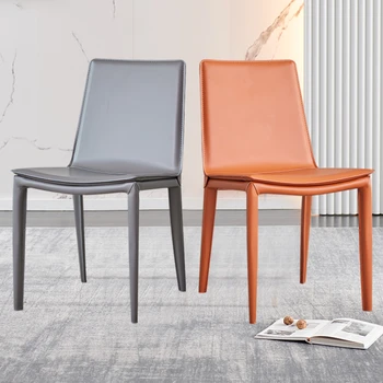 Yemek odası sandalyesi Modern Minimalist Nordic ışık lüks Ev küçük Daire Oturma Arkalığı deri tabure masası ve Mobilya